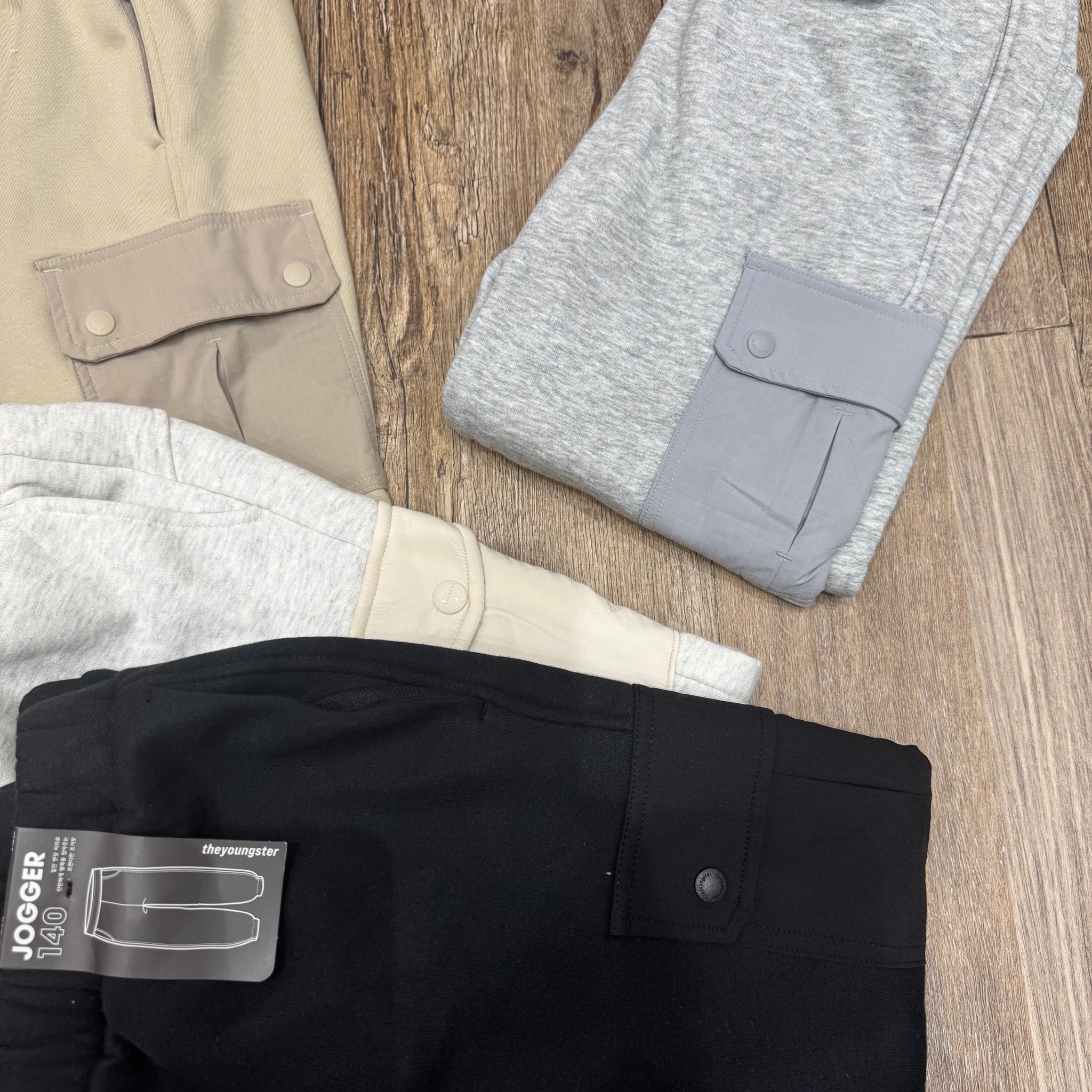 Quần jogger nỉ bông Topten phối túi hộp nhiều màu cho bé size 130-170