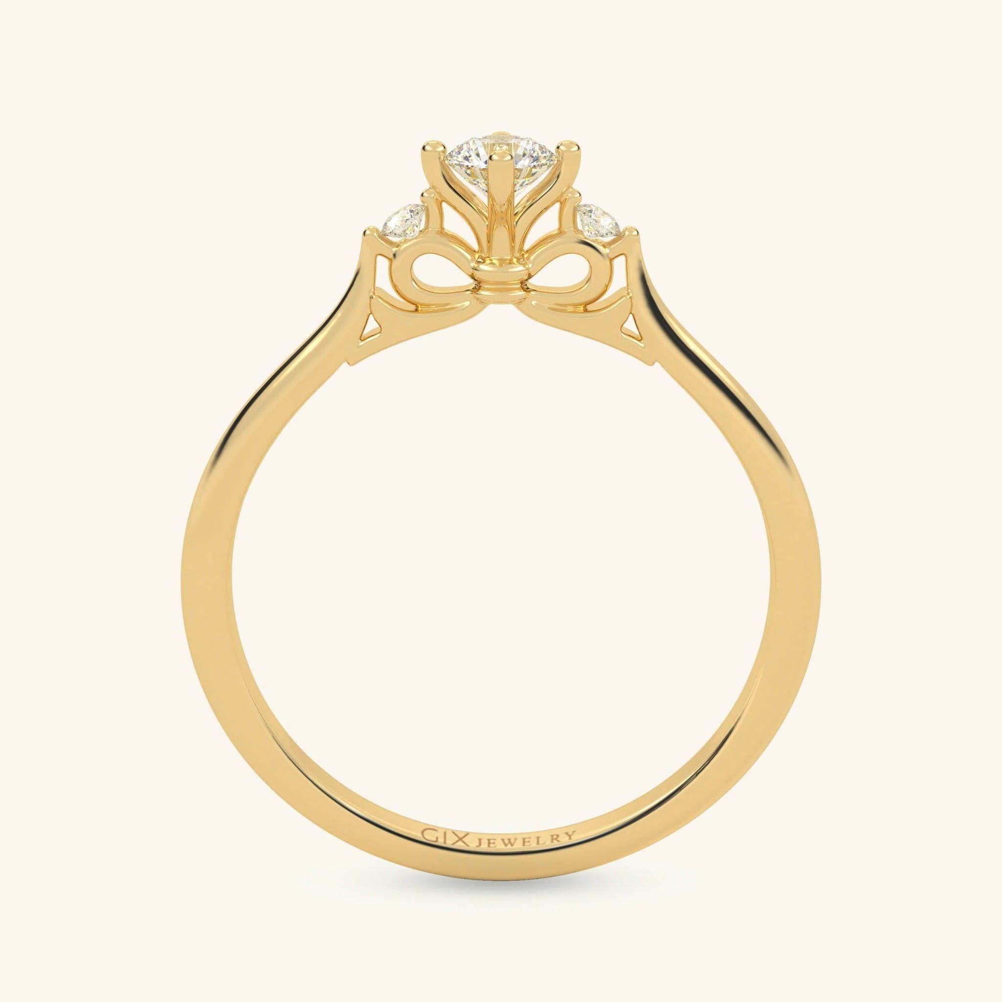  Nhẫn cầu hôn vàng 10k Amour Fine | Gix Jewel 