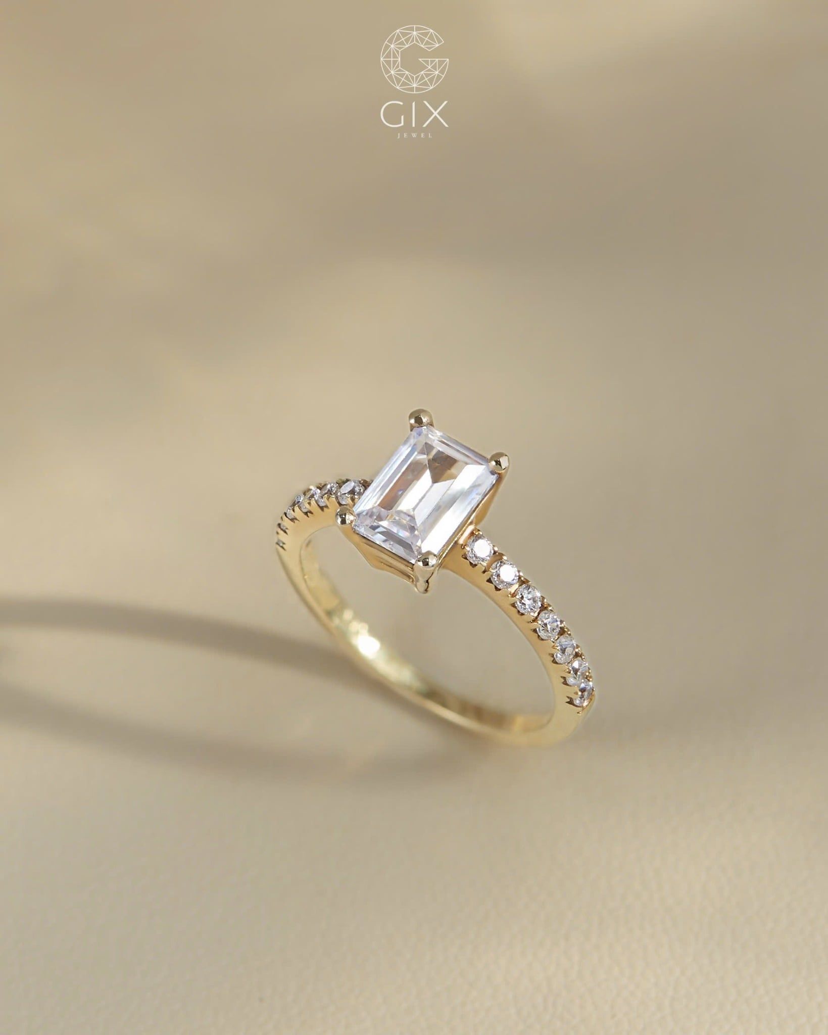  Nhẫn cầu hôn vàng 14k - GCH25050135 | Gixjewel 