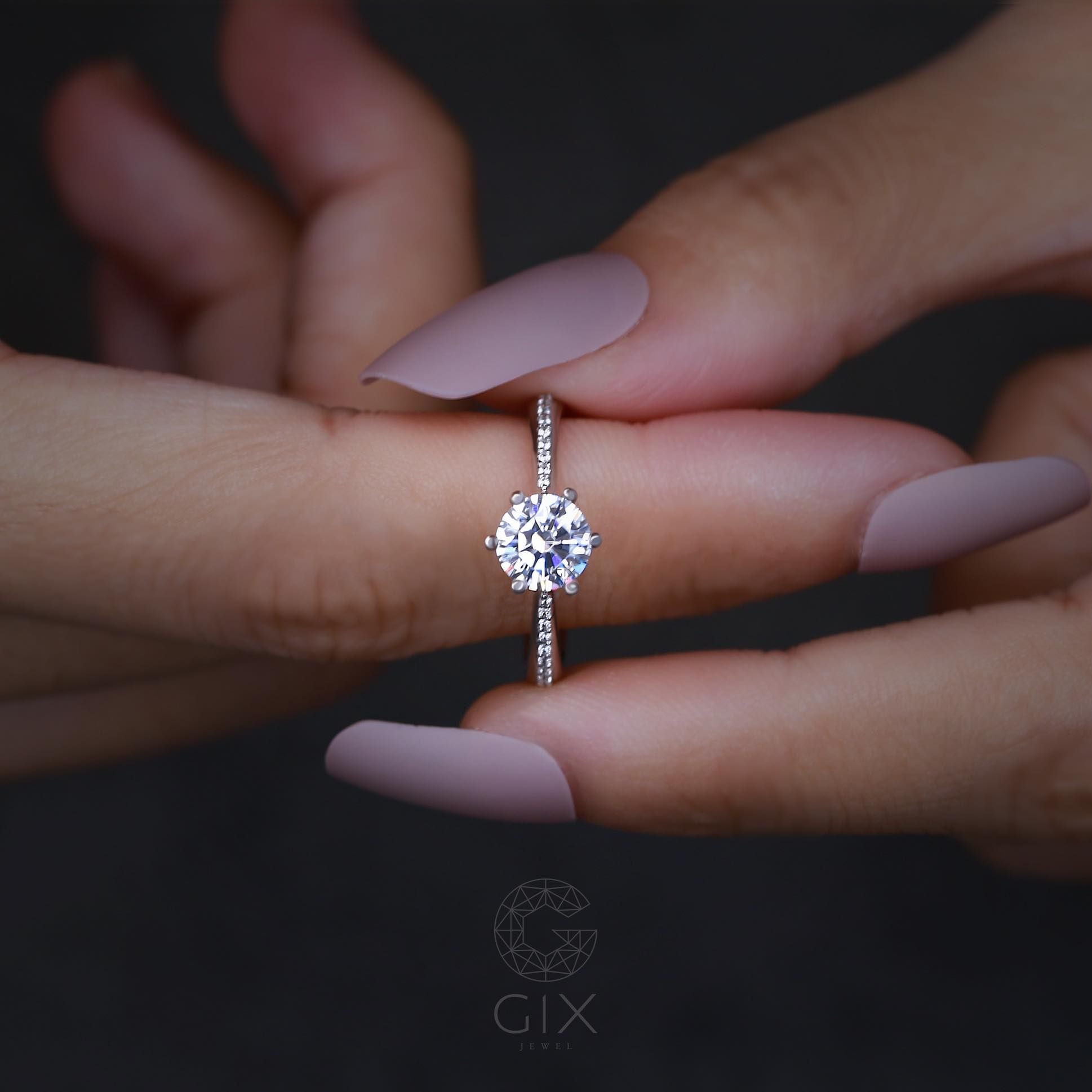  Nhẫn cầu hôn bạc Cathedral Bloom | Gix Jewel 