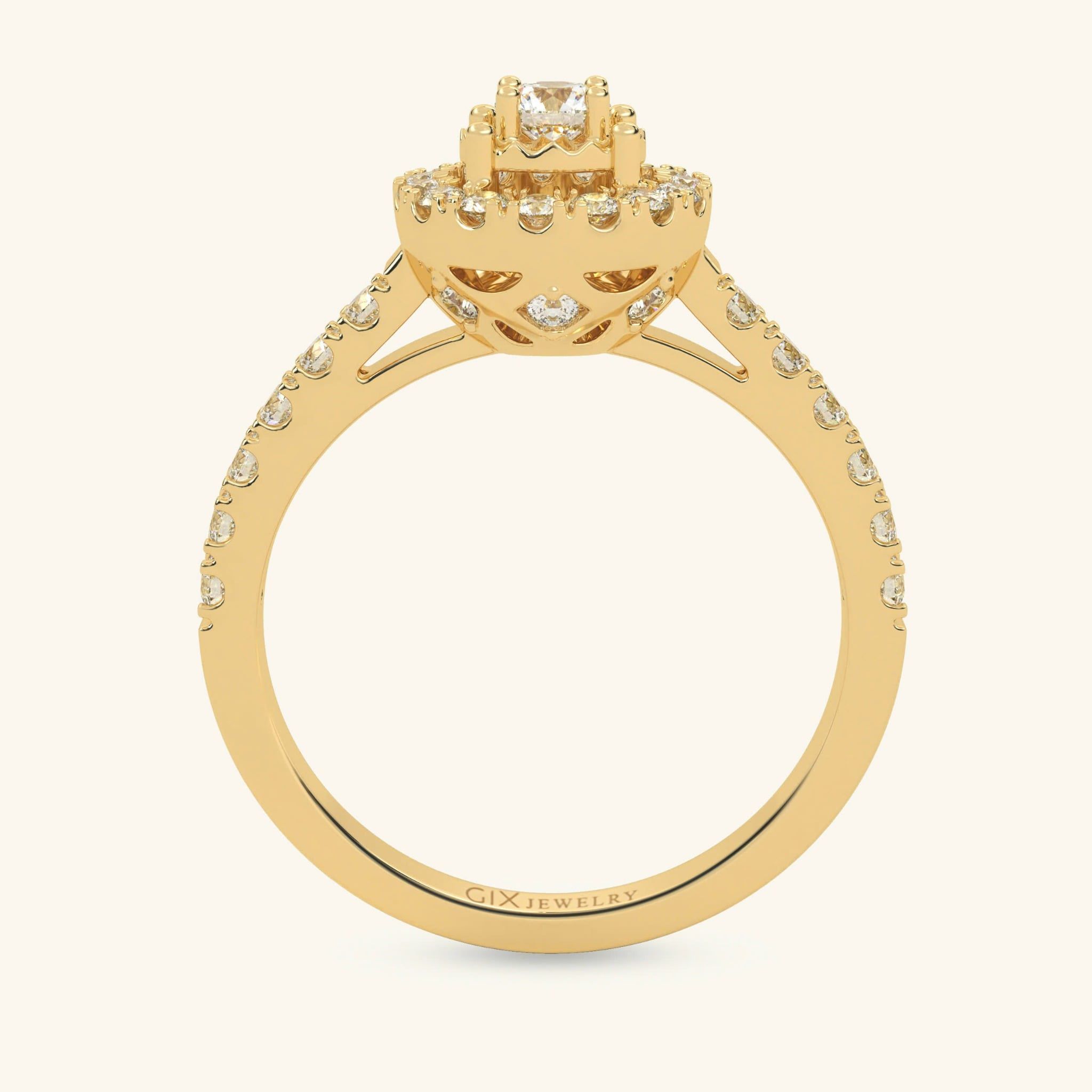  Nhẫn cầu hôn vàng 18k Lumina Love | Gix Jewel 