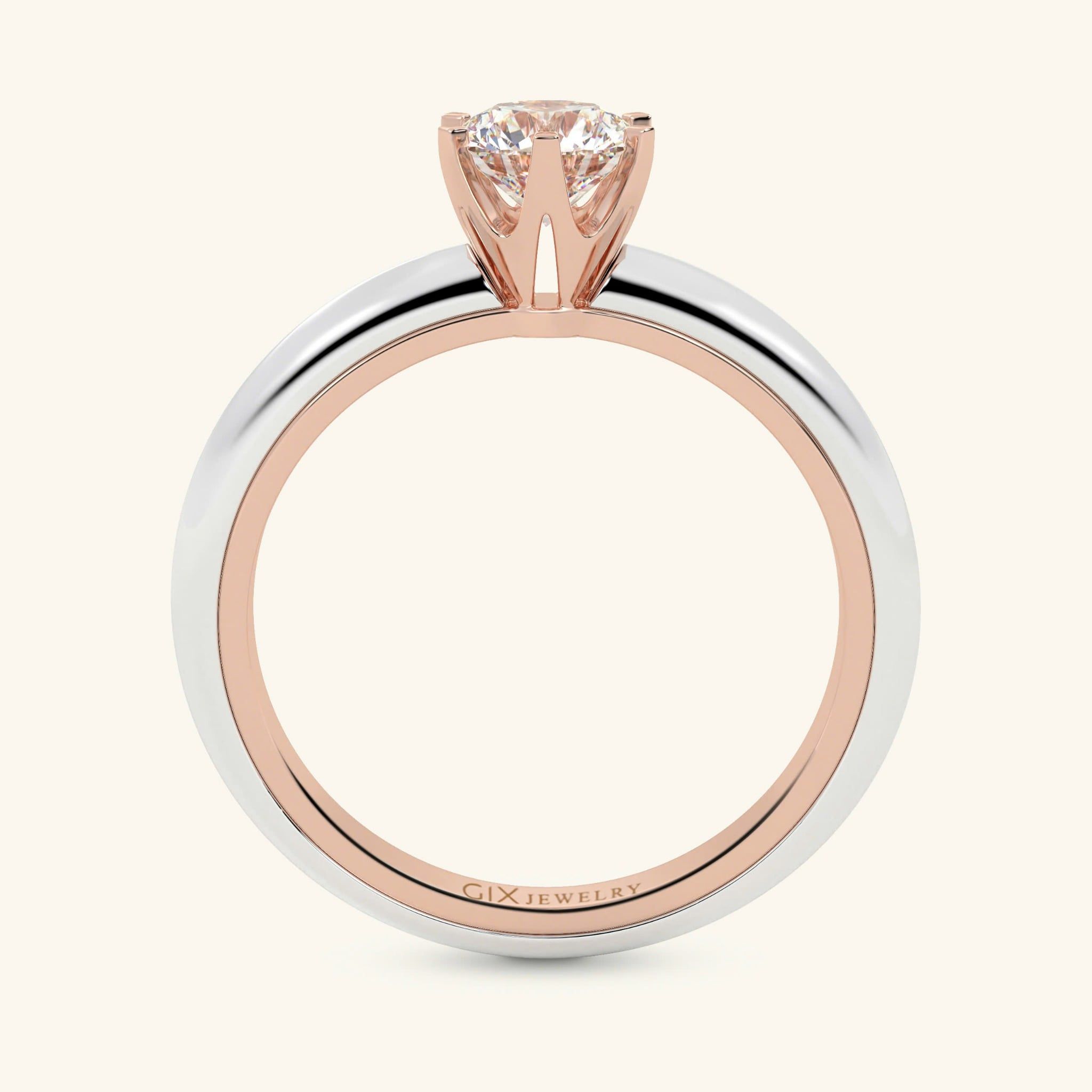  Nhẫn đính hôn vàng 18k Blend Love | Gix Jewel 