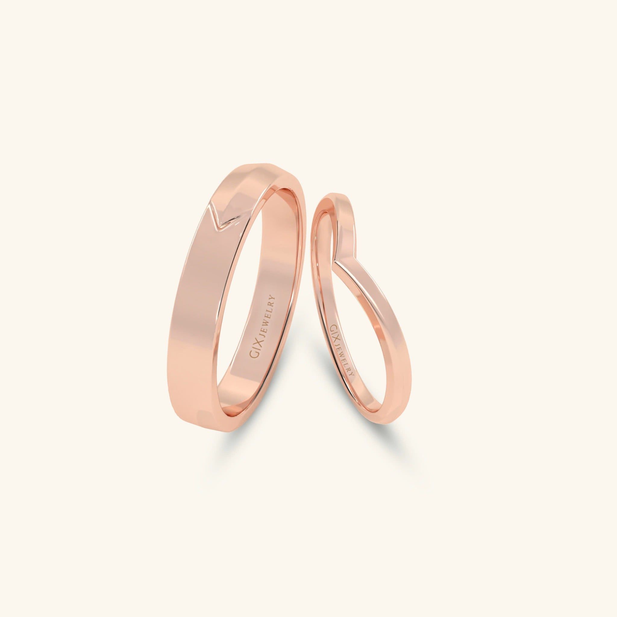  Nhẫn đôi bạc thiết kế riêng - GCR25050300 | Gix Jewel 