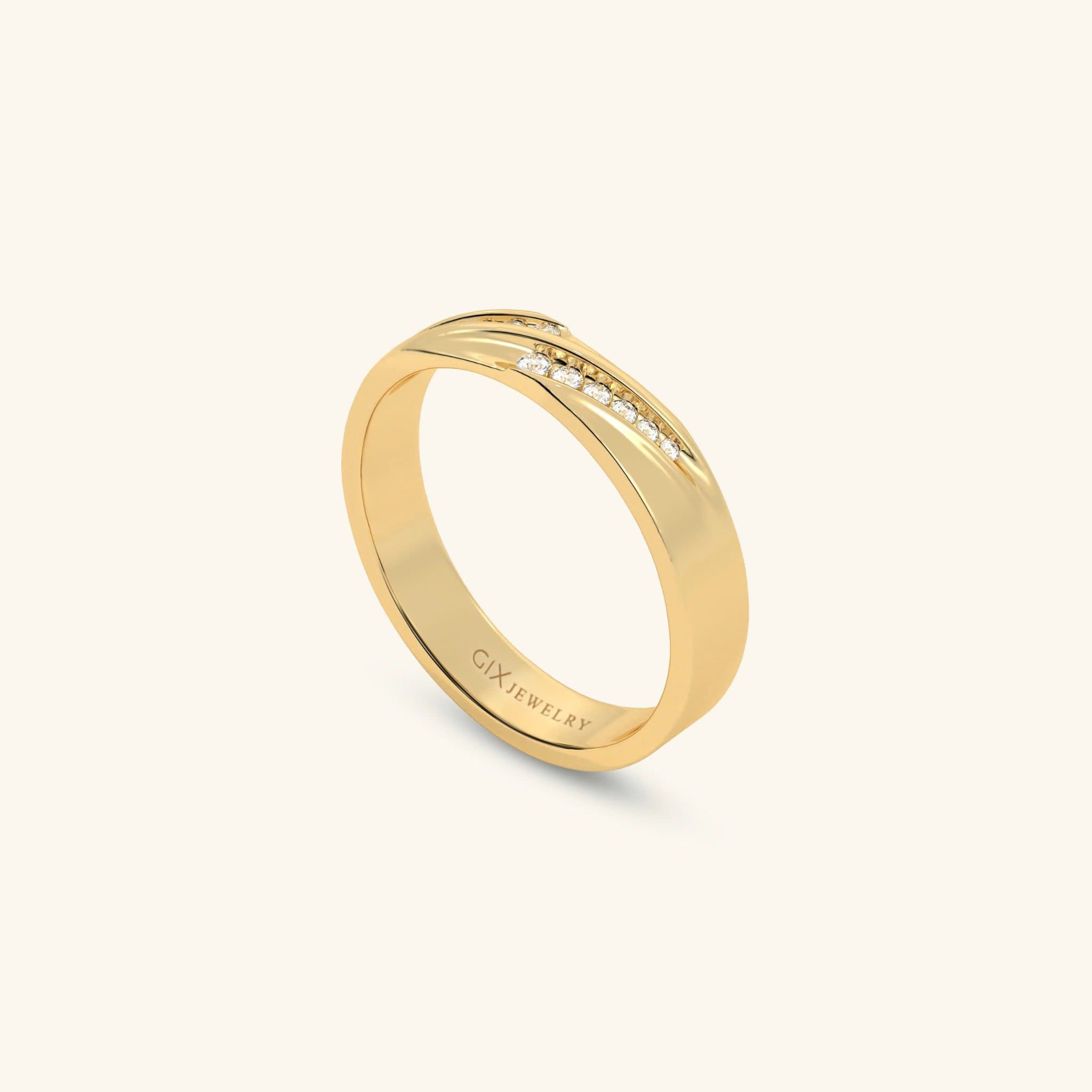  Nhẫn cưới vàng 14k thiết kế riêng - GCR25050298 | Gix Jewel 