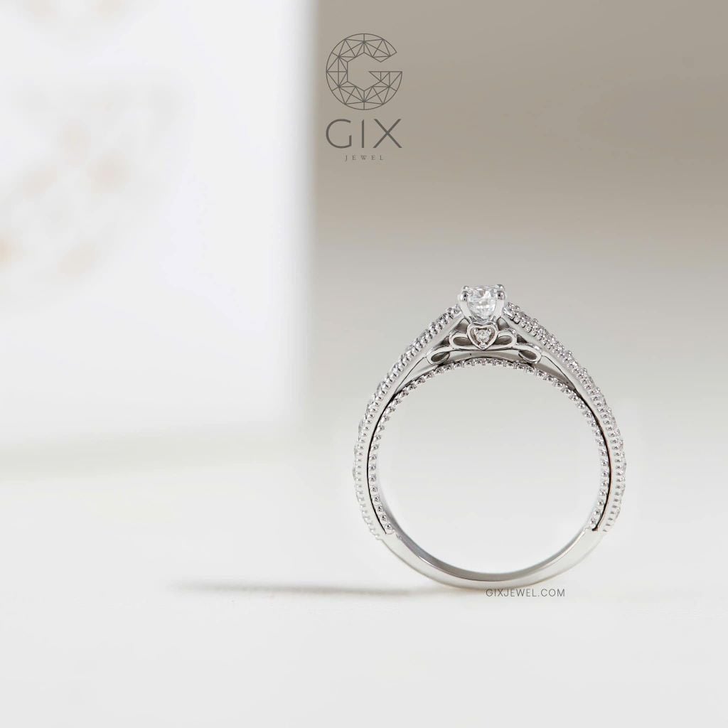  Nhẫn cầu hôn vàng 18k Velvet Bond | Gix Jewel 