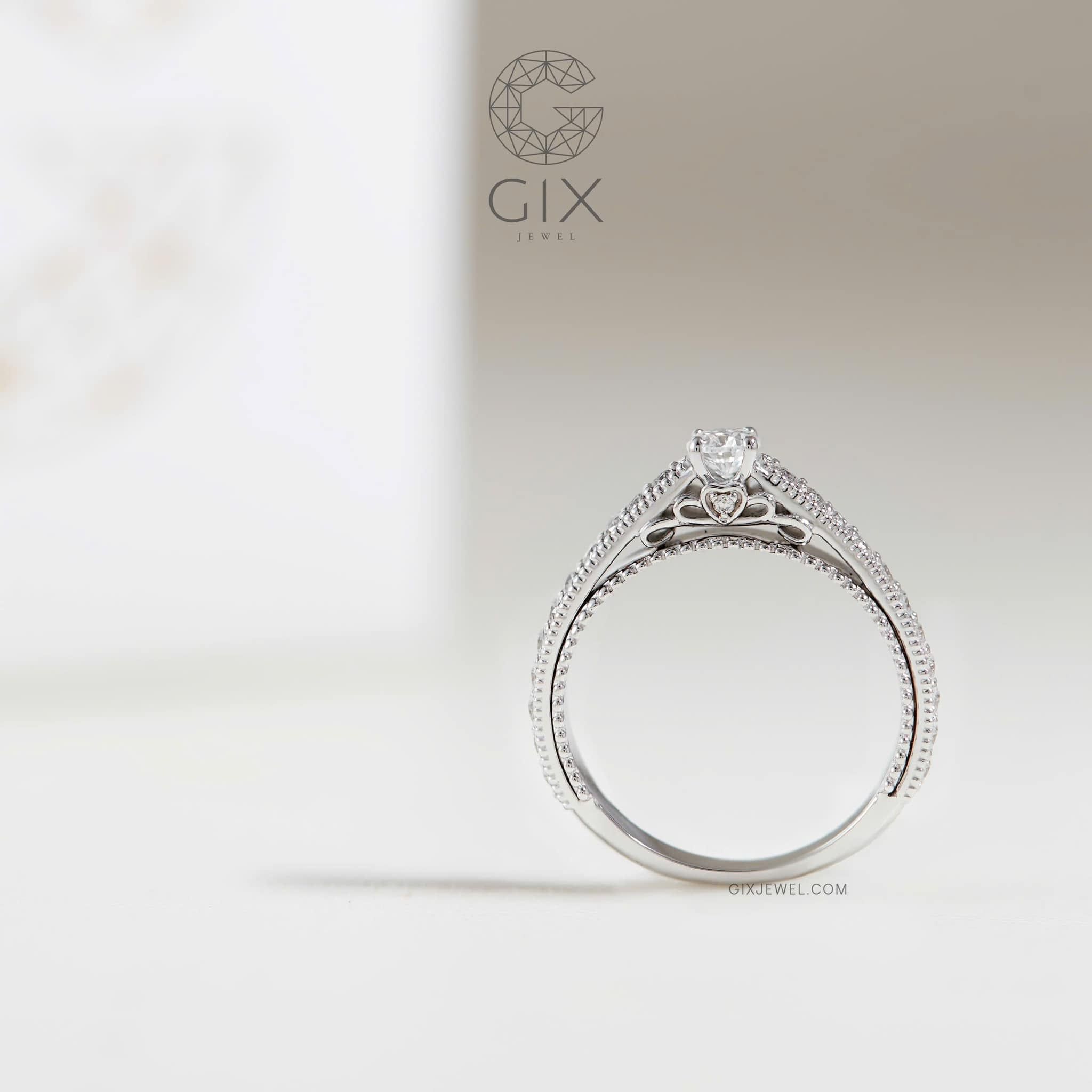  Nhẫn cầu hôn vàng 18k Velvet Bond | Gix Jewel 