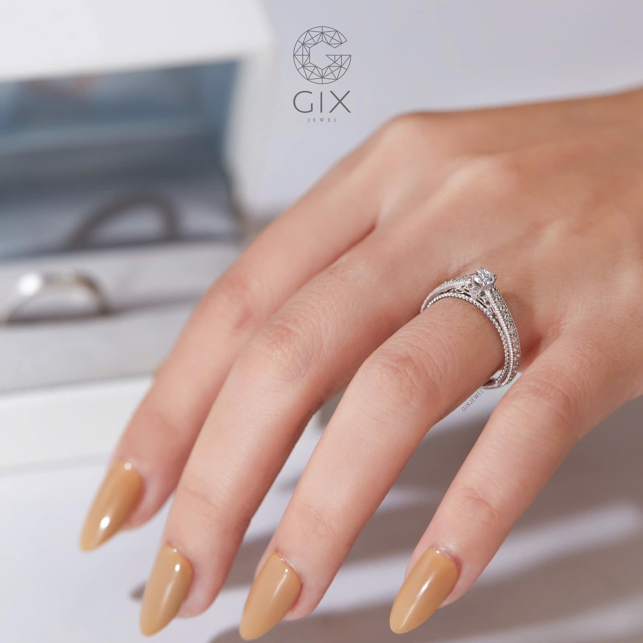  Nhẫn cầu hôn vàng 18k Velvet Bond | Gix Jewel 