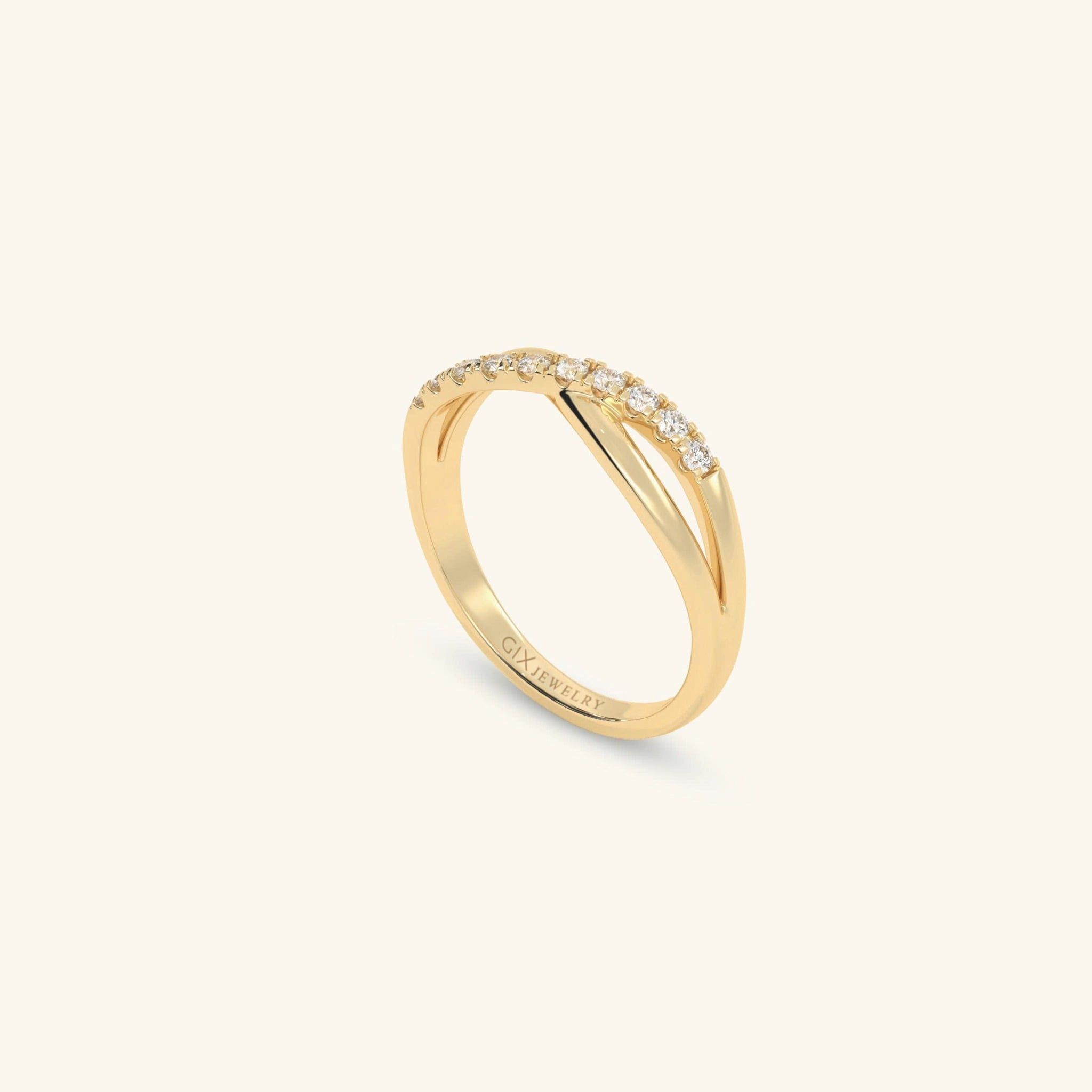  Nhẫn cưới vàng 18k thiết kế riêng - GCR25050188 | Gix Jewel 
