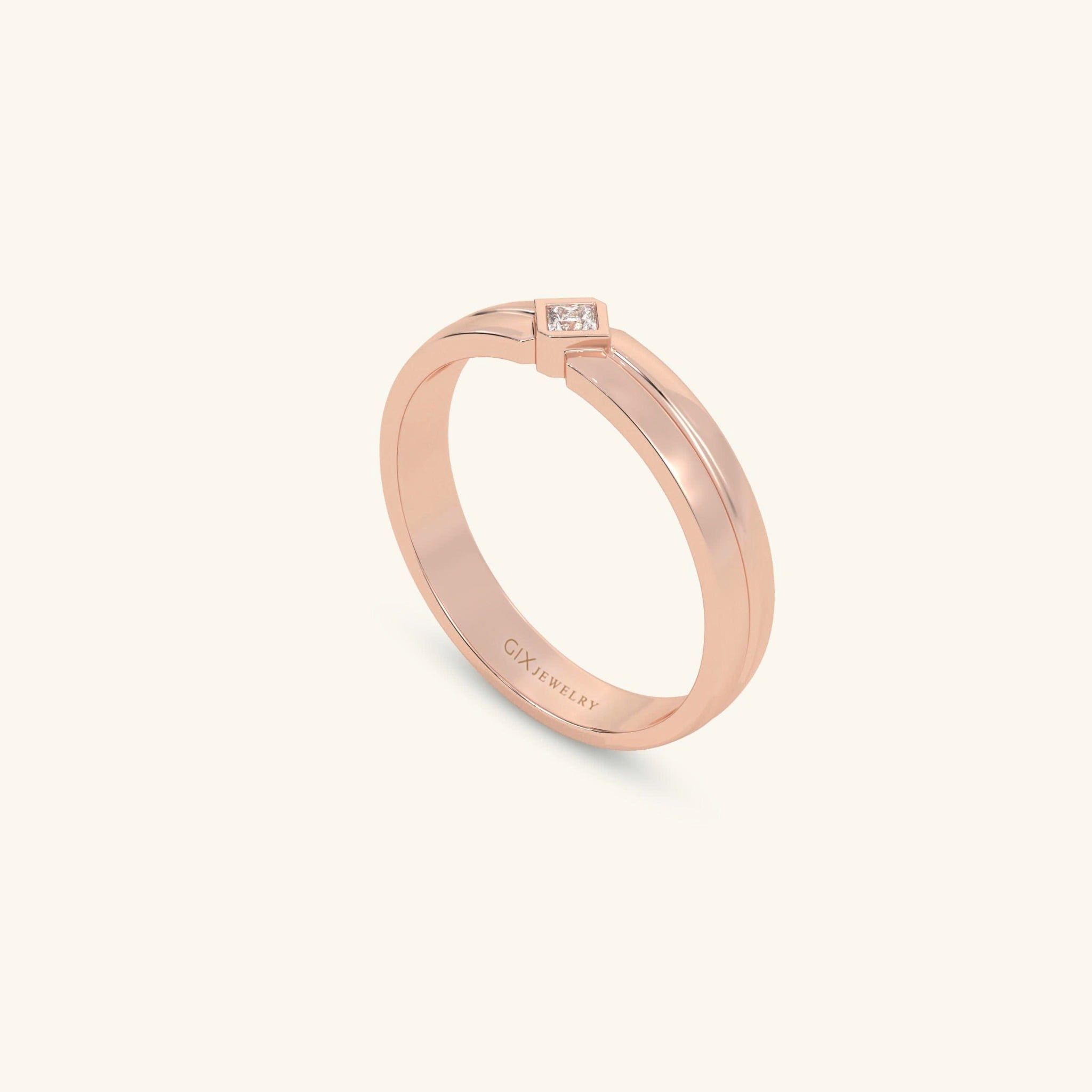  Nhẫn cưới vàng 18k thiết kế riêng - GCR25050238 | Gix Jewel 