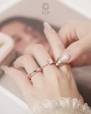  Nhẫn đính hôn vàng 10k Modern Crown| Gix Jewel 