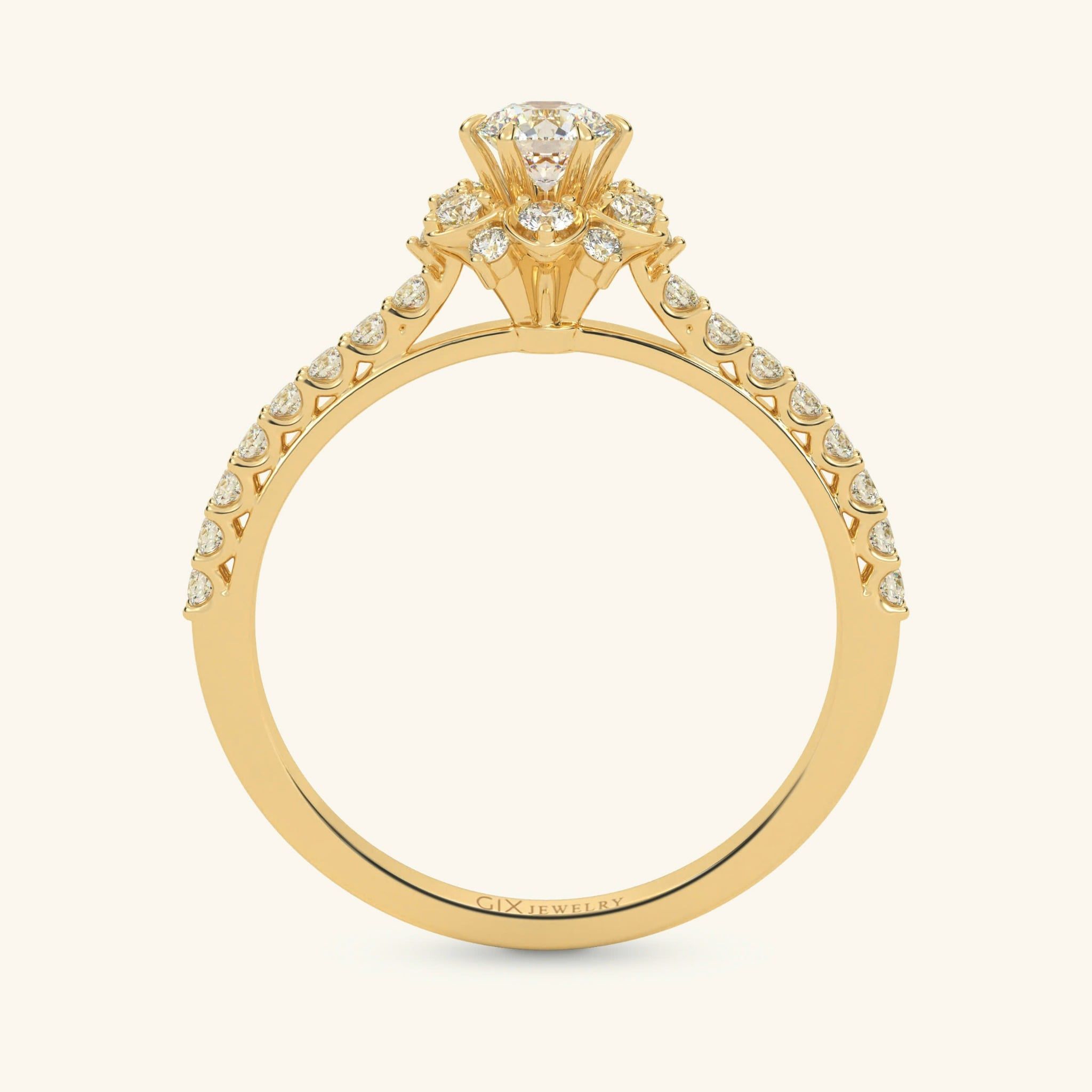  Nhẫn cầu hôn vàng 14k Orchid Soul | Gix Jewel 
