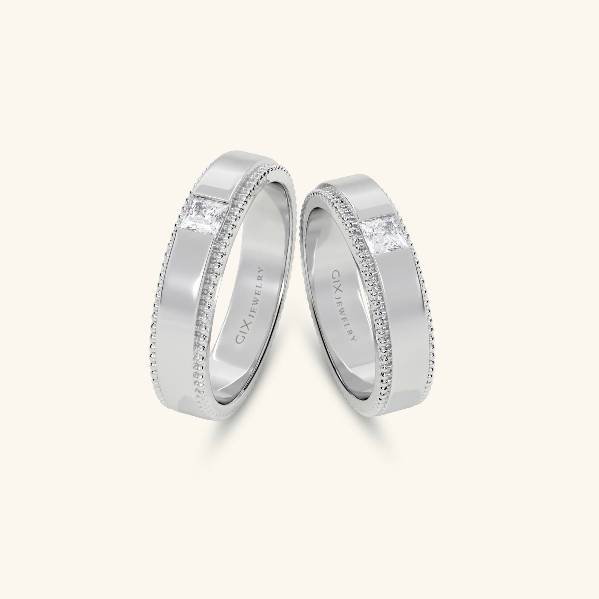  Nhẫn cưới vàng 14k thiết kế riêng - GCR25050257 | Gix Jewel 