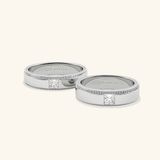  Nhẫn cặp bạc thiết kế riêng - GCR25050257 | Gix Jewel 