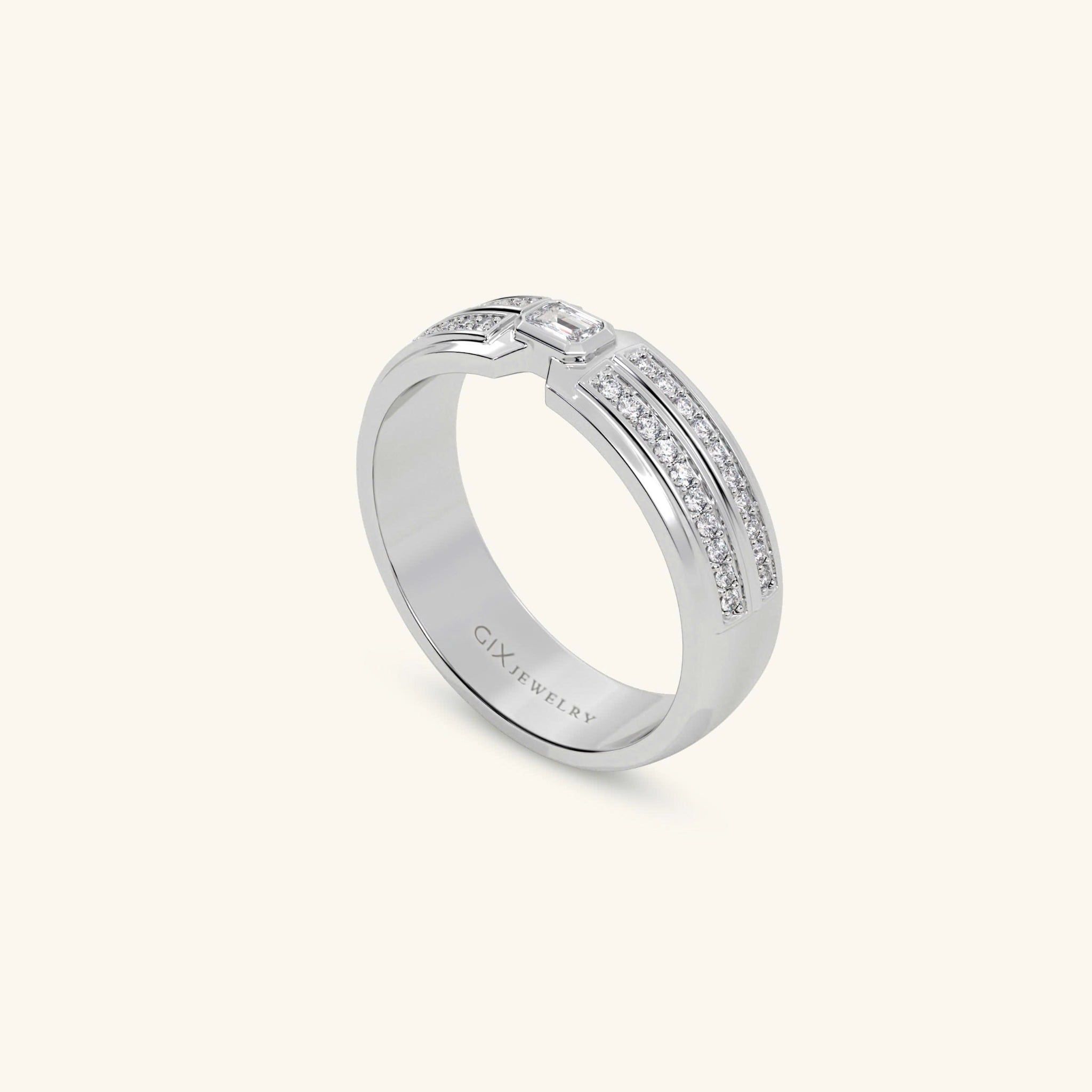  Nhẫn cưới vàng 18k thiết kế riêng - GCR25050239 | Gix Jewel 