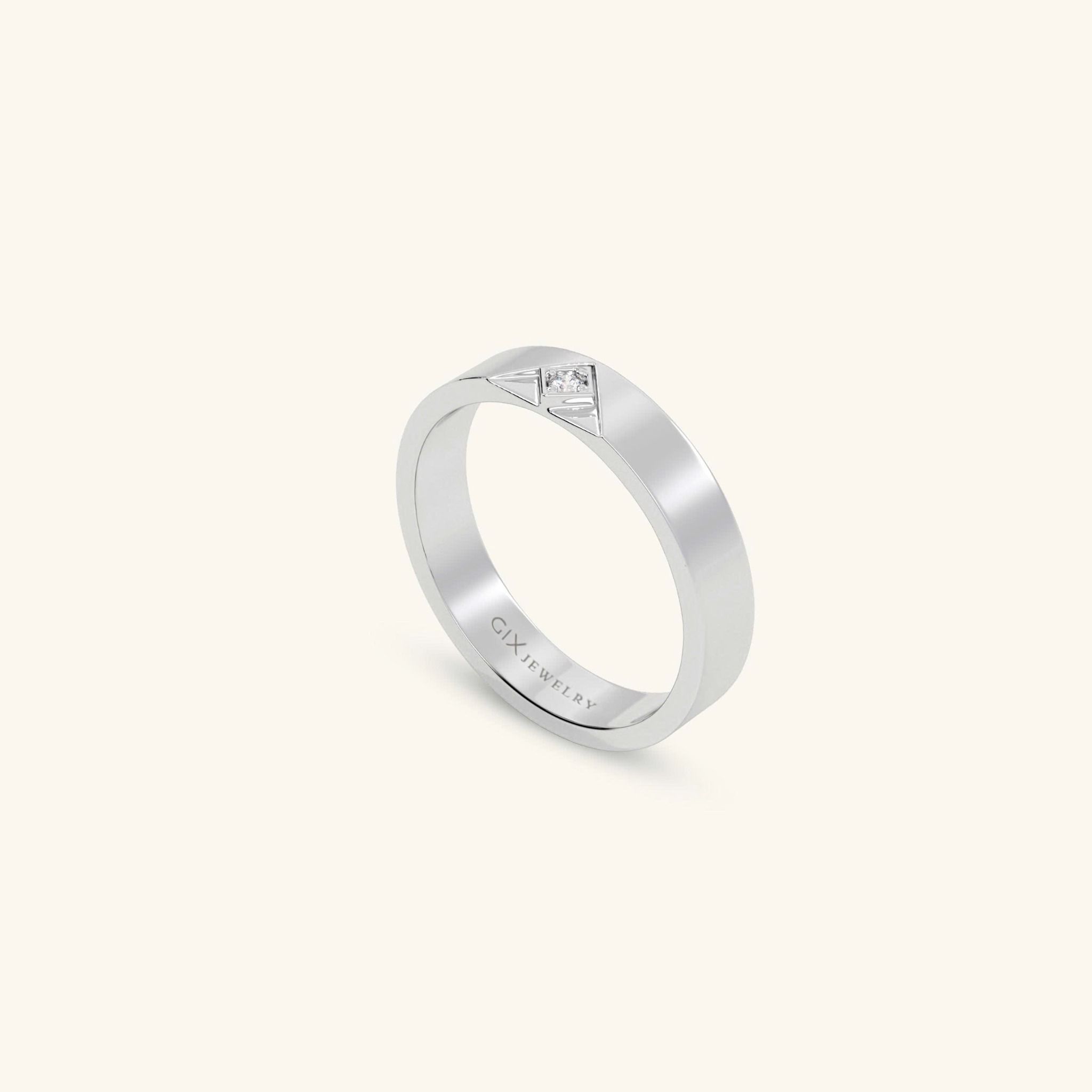  Nhẫn cưới cặp bạc thiết kế riêng - GCR25050227 | Gix Jewel 