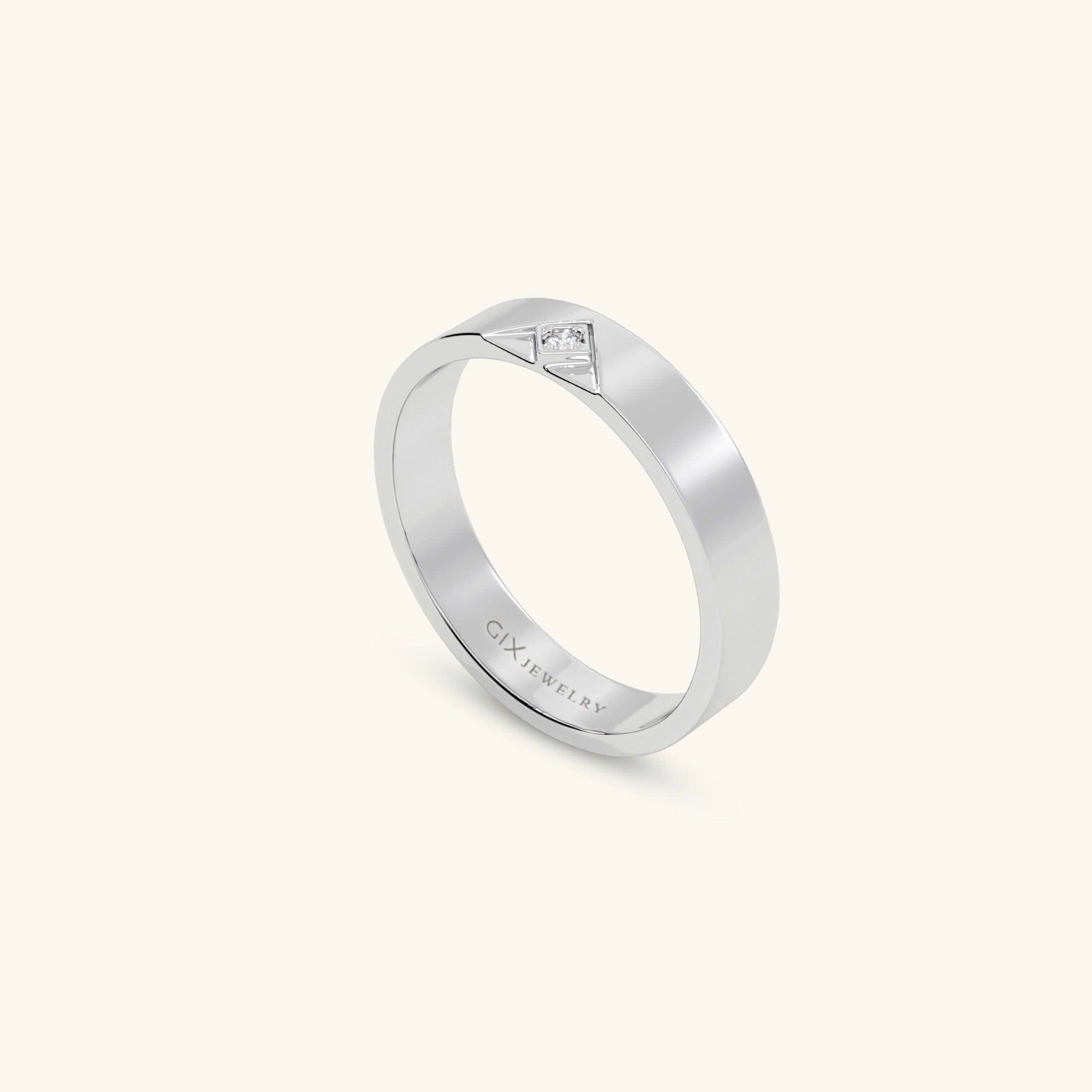  Nhẫn cưới vàng 10k thiết kế riêng - GCR25050227 | Gix Jewel 