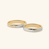  Nhẫn cưới vàng 18k thiết kế riêng - GCR25050243 | Gix Jewel 