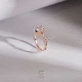  [CÓ SẴN] Nhẫn cầu hôn Ivy Bloom vàng hồng 14k - ni 10 