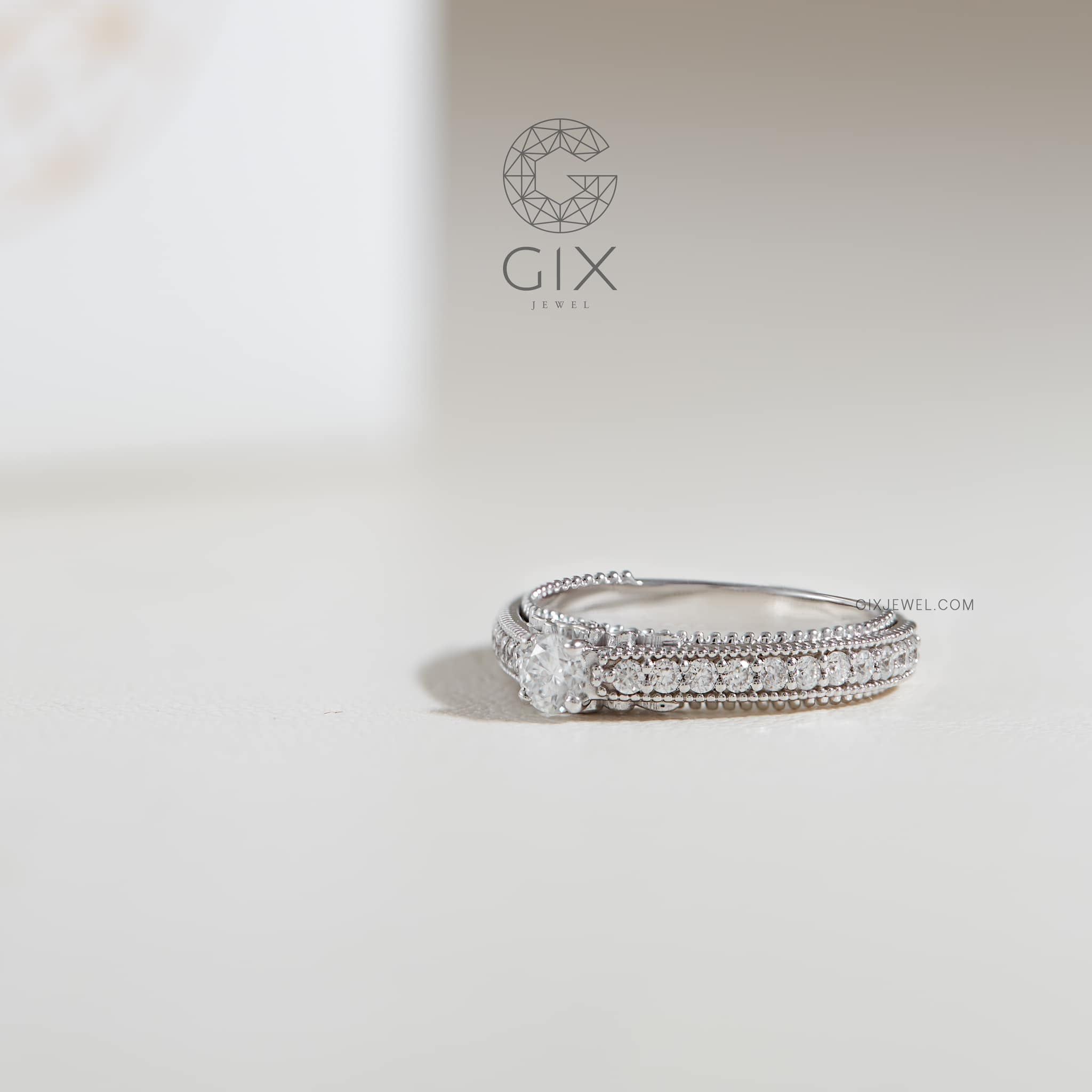 Nhẫn cầu hôn vàng 18k Velvet Bond | Gix Jewel 