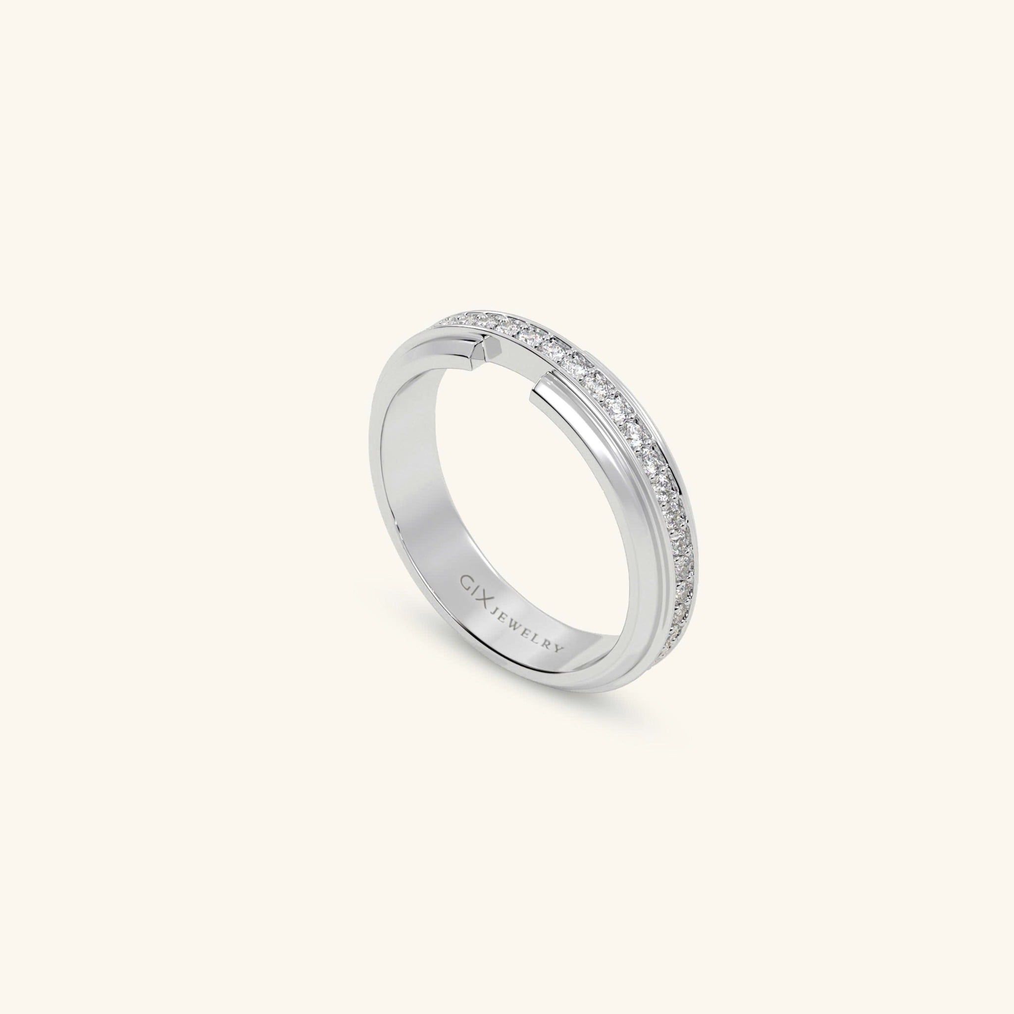  Nhẫn cưới vàng 18k thiết kế riêng - GCR25050203 | Gix Jewel 