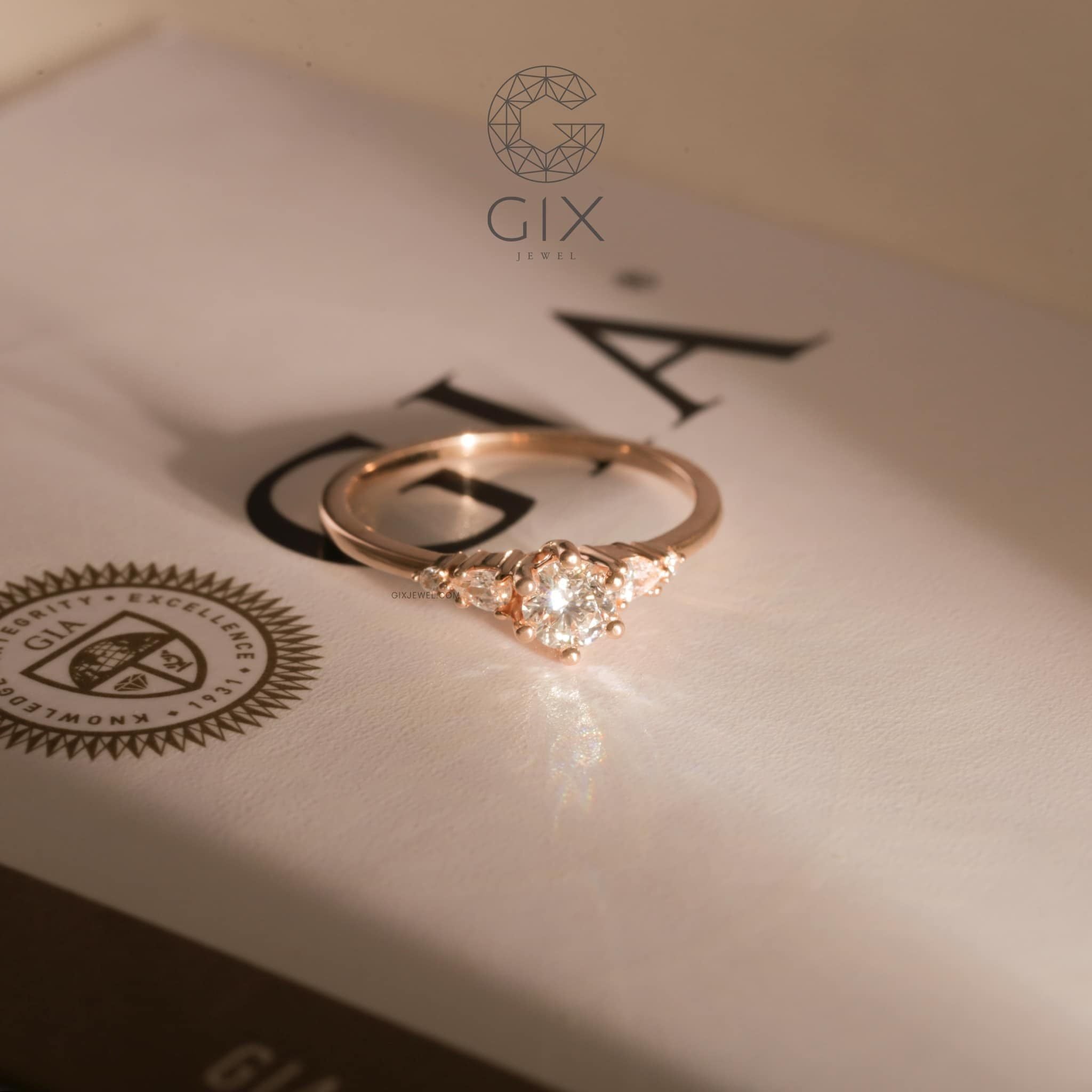  Bộ nhẫn cầu hôn vàng 18k Royal Oath | Gix Jewel 