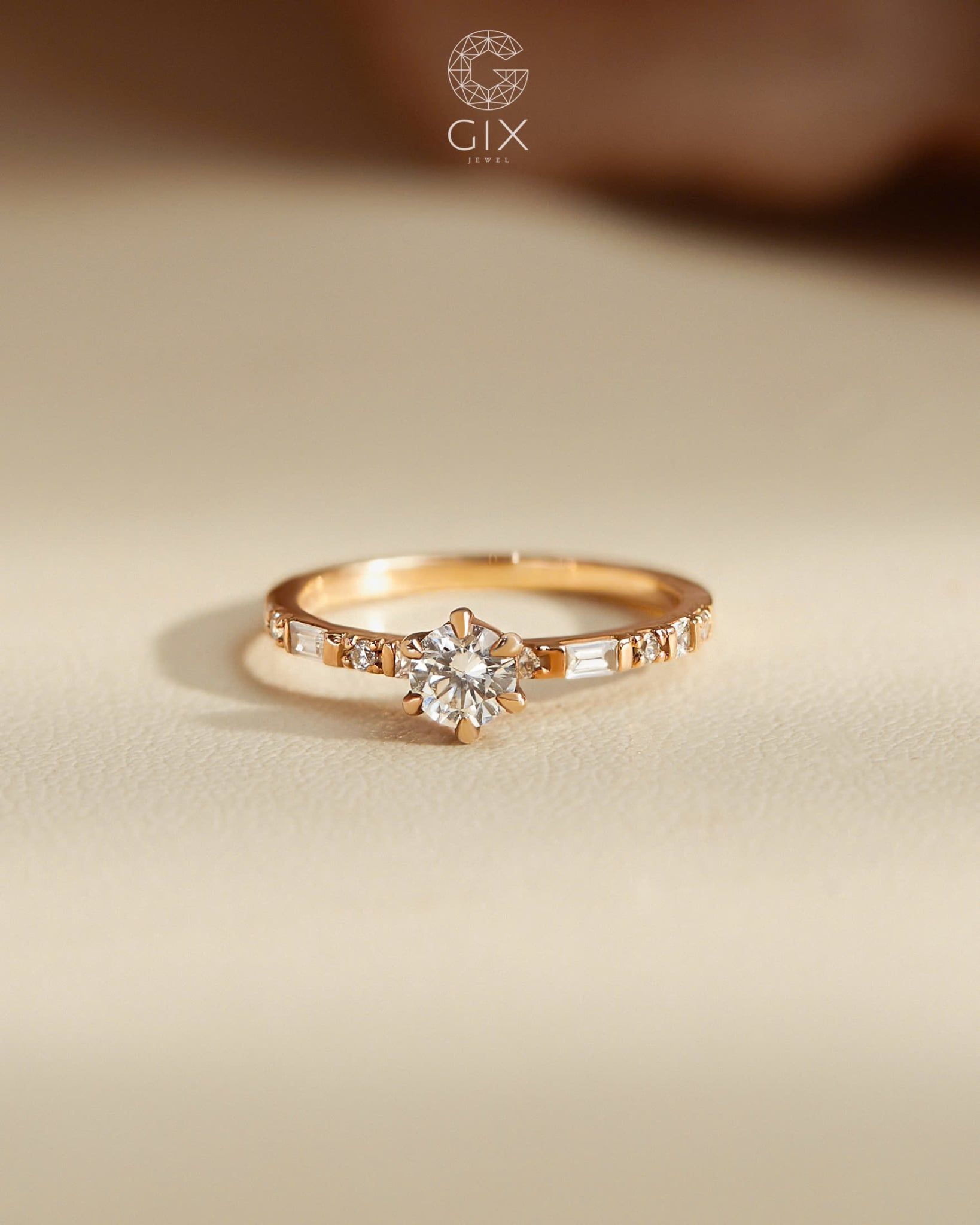  Nhẫn kim cương cầu hôn đẹp vàng 18k bạc s925 - Shine Bright | Gix Jewel 