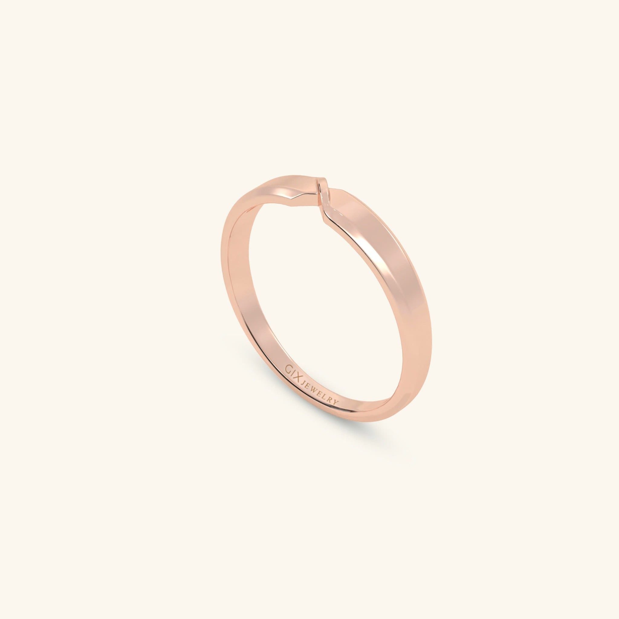  Nhẫn cưới vàng 10k thiết kế riêng - GCR25050161 | Gix Jewel 