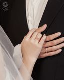  Nhẫn đôi universe 18k & bạc mạ vàng đính đá - GCR25050152 | Gix Jewel 