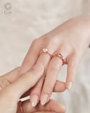  Nhẫn đôi universe 18k & bạc mạ vàng đính đá - GCR25050152 | Gix Jewel 