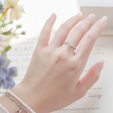  Nhẫn cầu hôn bạc Soft Blink | Gix Jewel 