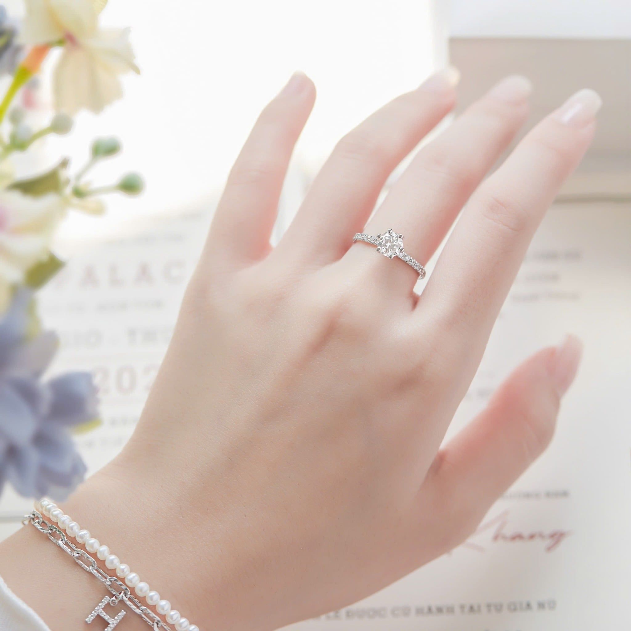  Nhẫn cầu hôn bạc Soft Blink | Gix Jewel 