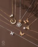  Dây chuyền vàng hồng sợi mảnh mặt hình cherry | Gix Jewel 