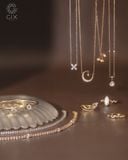  Dây chuyền vàng hồng sợi mảnh mặt hình cherry | Gix Jewel 