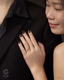  Nhẫn cưới vàng 10k bản to khắc tên Gix Jewel - GCR25050061 