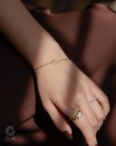  Lắc tay thánh giá vàng 18k nữ bạc 925 đơn giản đẹp giá rẻ Gix Jewel 