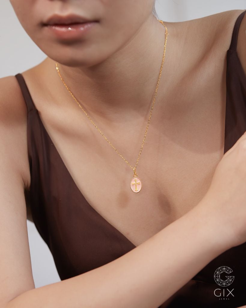  Dây chuyền thập giá nam nữ vàng 18k bạc s925 sợi mảnh đẹp | Gixjewel 