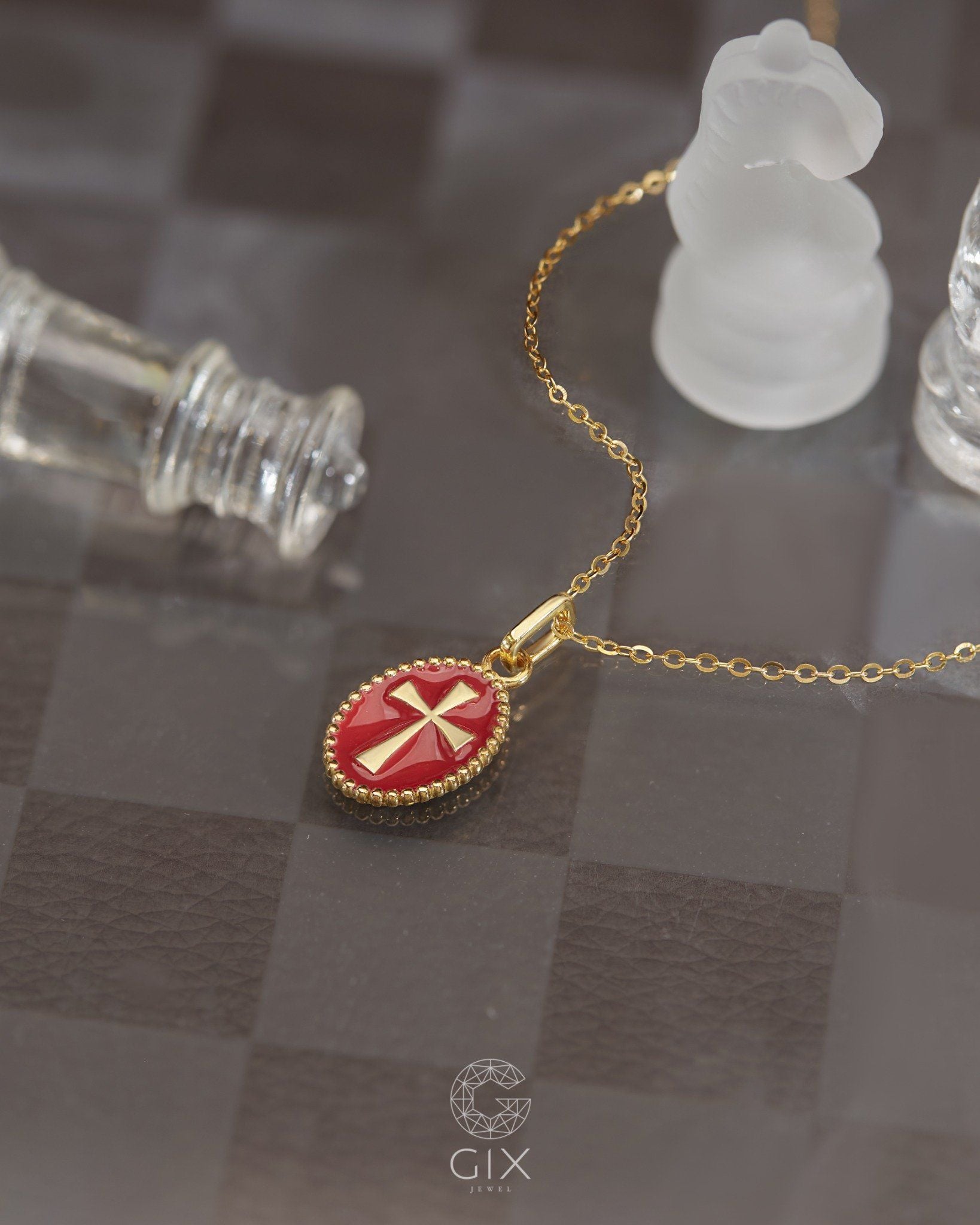  Dây chuyền thập giá nam nữ vàng 18k bạc s925 sợi mảnh đẹp | Gixjewel 