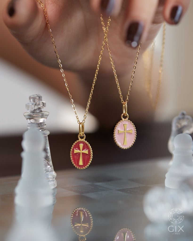  Dây chuyền thập giá nam nữ vàng 18k bạc s925 sợi mảnh đẹp | Gixjewel 