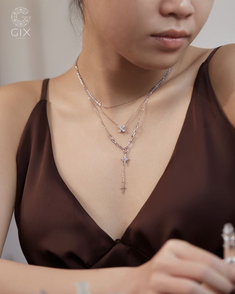  Dây chuyền thánh giá vàng 18k bạc s925 nam nữ đeo cá tính | Gixjewel 