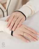  Nhẫn nữ đính đá vàng 18k & bạc đẹp | Gix Jewel 