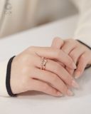  Nhẫn nữ đính đá vàng 18k & bạc đẹp | Gix Jewel 