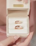  Nhẫn cưới vàng 14k khắc dấu vân tay bản mo Gix Jewel - GCR25050120 