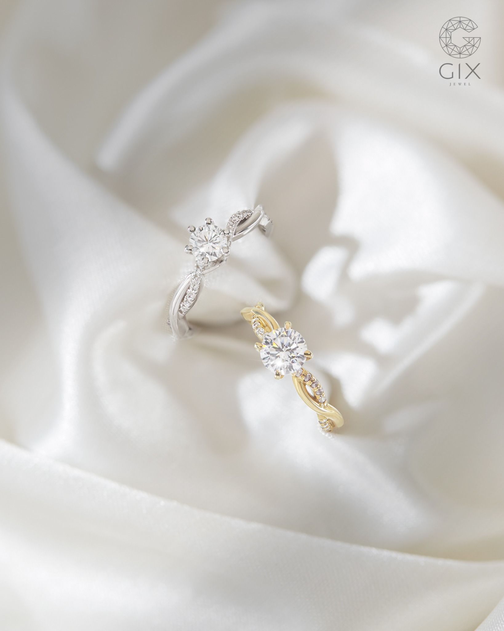  Nhẫn cầu hôn bạc Soft Armor | Gix Jewel 