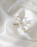  Nhẫn cầu hôn vàng tây 18k đính kim cương - Soft Armor | Gix Jewel 