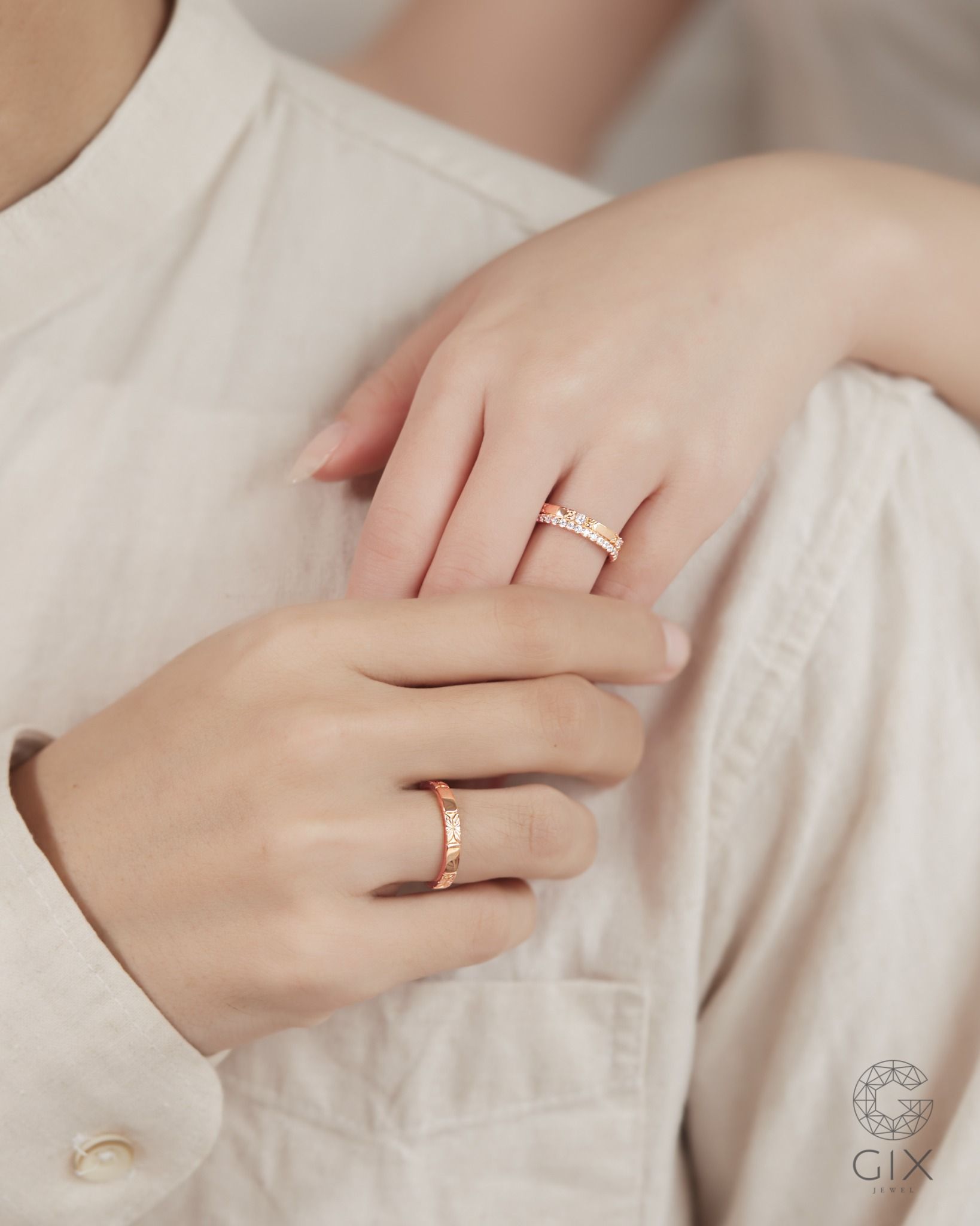  Nhẫn cưới Astrelle - GCR25050147 | Gix Jewel 