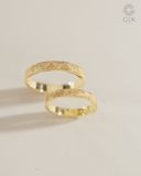  Nhẫn đôi bạc khắc hoa văn đẹp Gixjewel - GCR25050079 