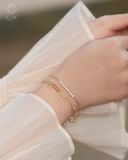  Lắc tay mắc xích vàng tây & bạc đẹp đính đá cao cấp | Gix Jewel 