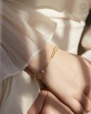  Lắc tay mắc xích vàng tây & bạc đẹp đính đá cao cấp | Gix Jewel 