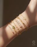  Lắc tay mắc xích vàng tây & bạc đẹp đính đá cao cấp | Gix Jewel 