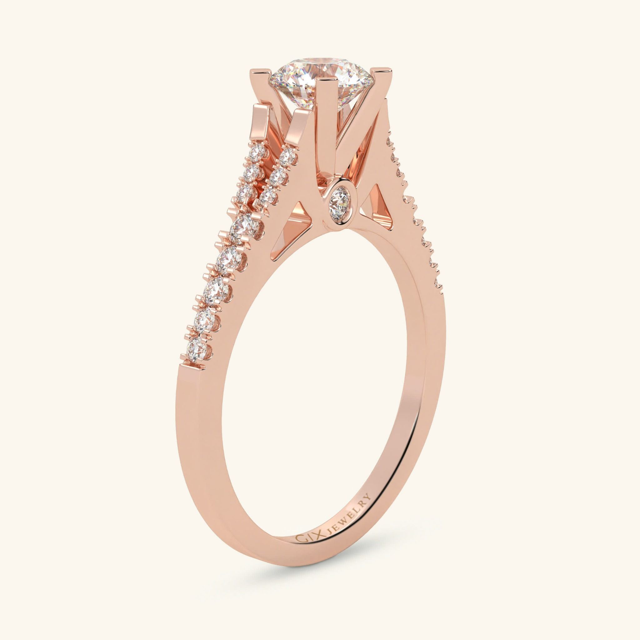  Nhẫn cầu hôn bạc Duchess Ring | Gix Jewelry 